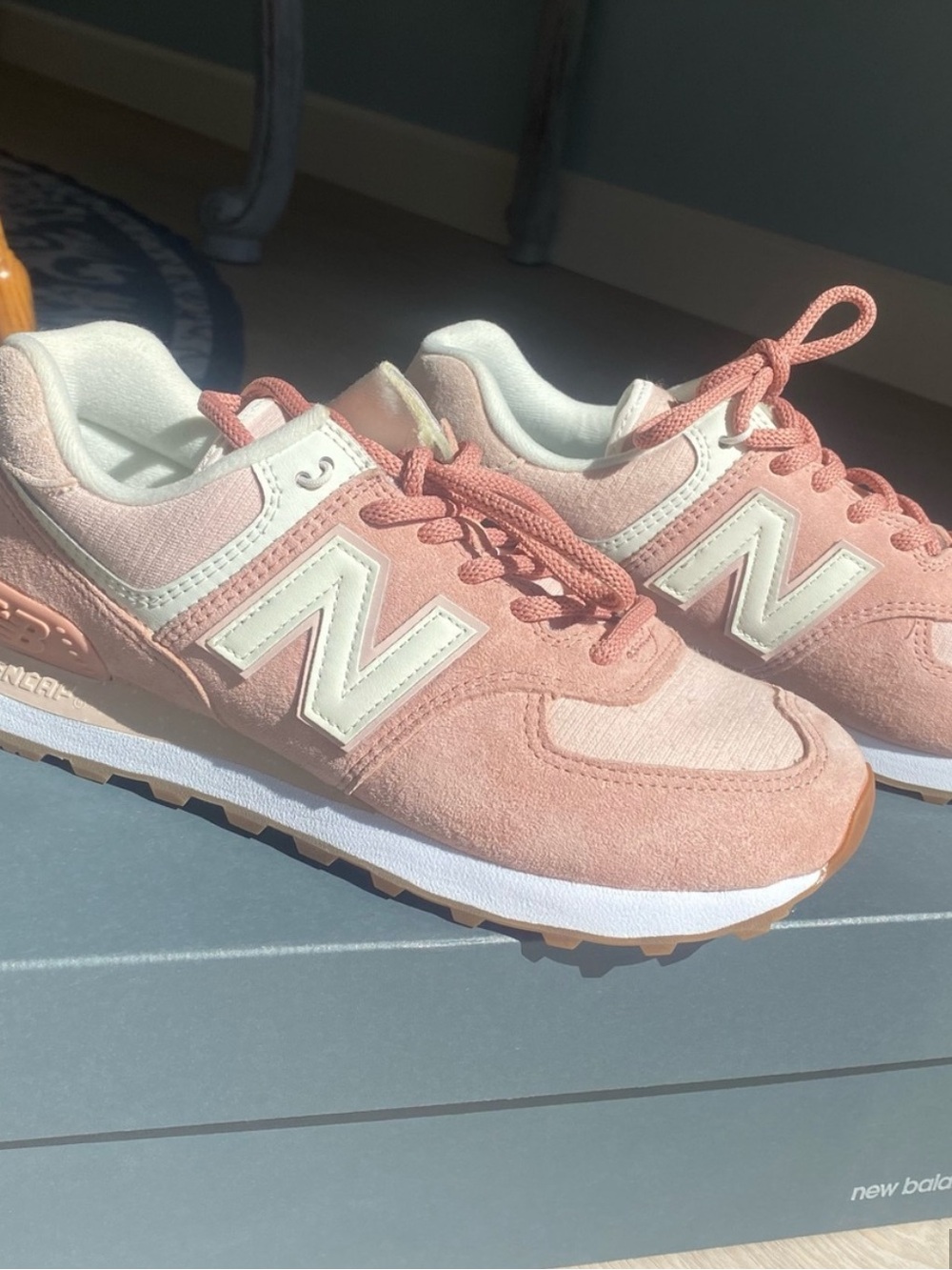 New Balance Pink 574s - NWT in Box